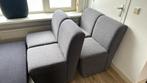 4 grijze stoelen op wieltjes, Huis en Inrichting, Banken | Sofa's en Chaises Longues, Minder dan 150 cm, Minder dan 75 cm, Gebruikt