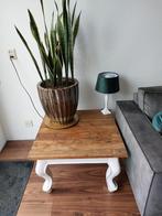 Leuk vierkant tafeltje 70x70 cm, Gebruikt, 50 tot 100 cm, Vierkant, Landelijk