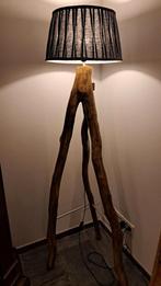 Unieke Houten Vloerlamp, Ophalen, Hout, 150 tot 200 cm, Landelijk