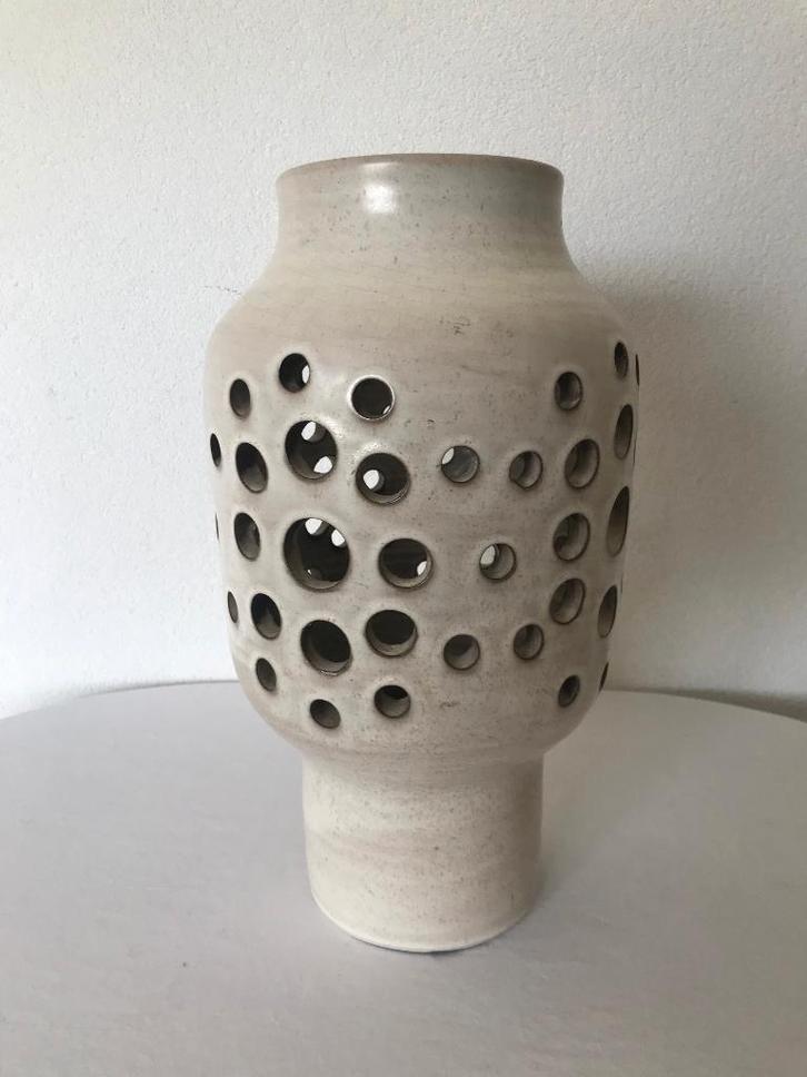 Vintage Aardewerk Lamp Vaas Jaren 60 70 Design Retro, Antiek en Kunst, Antiek | Woonaccessoires, Ophalen of Verzenden