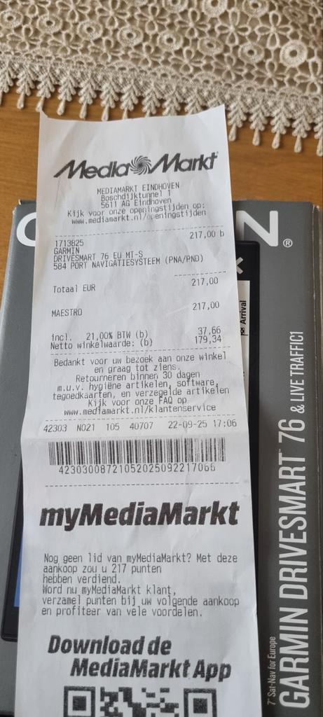 Navigatie Garmin nieuw, Auto diversen, Autonavigatie, Nieuw, Ophalen