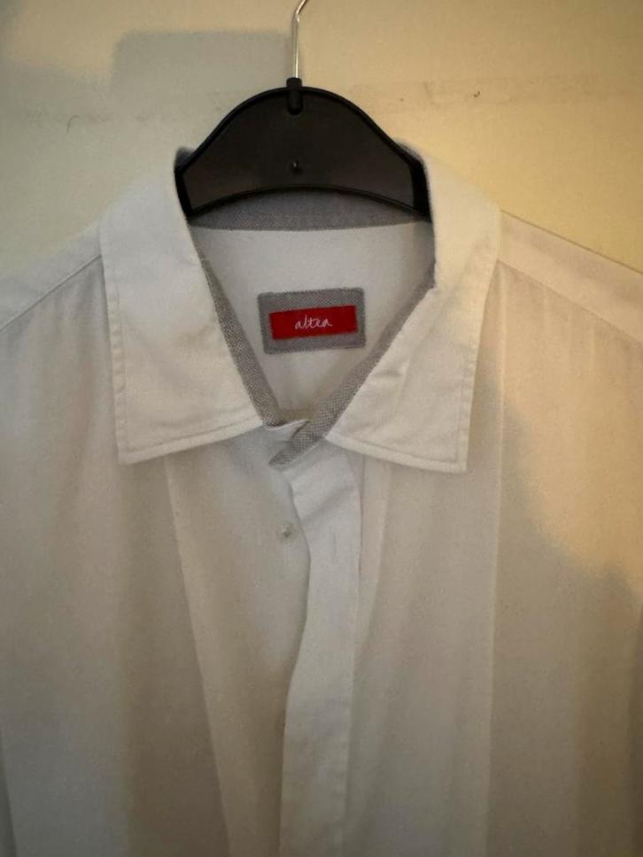 2 prachtige vt hemden van ALTEA, Kleding | Heren, Overhemden, Zo goed als nieuw, Halswijdte 43/44 (XL), Wit, Ophalen of Verzenden