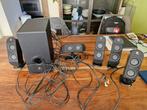 Logitech X-530 5.1 speakerset, Computers en Software, Ophalen of Verzenden, Zo goed als nieuw