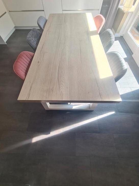 Eettafel zo goed als nieuw 2.05 bij 0.90 cm, Huis en Inrichting, Tafels | Eettafels, Zo goed als nieuw, 50 tot 100 cm, 200 cm of meer