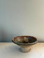 Vintage ceramic schaal op voet  in Portugal h9cm, Schaal, Rond, Ophalen of Verzenden, Zo goed als nieuw