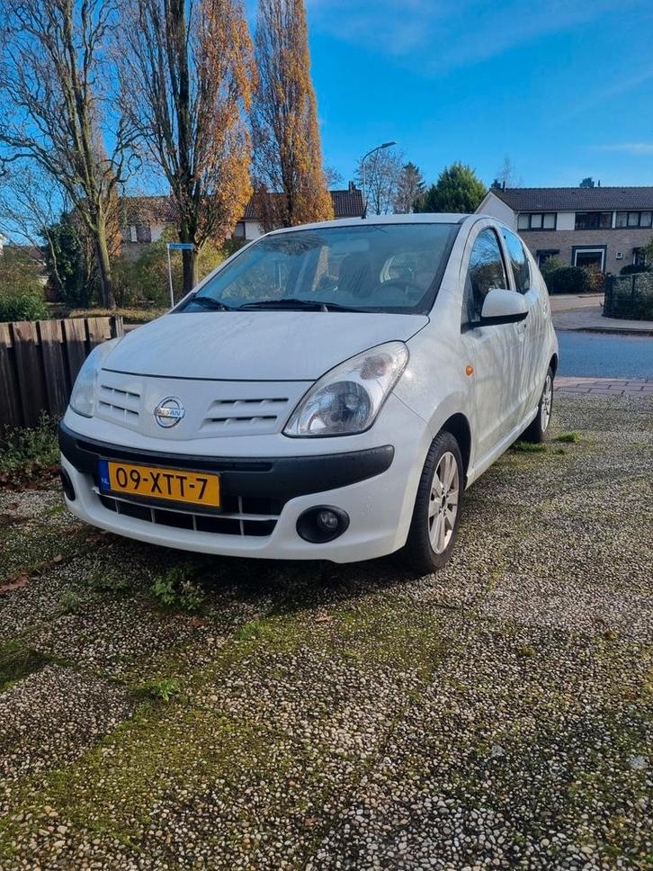 Nissan Pixo 1.0 50KW 5D 2012 Wit, Auto's, Nissan, Particulier, Pixo, Airbags, Airconditioning, Centrale vergrendeling, Elektrische ramen