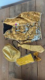 Gouden glitter accessoires toneelstuk carnaval concert, Verzenden, Nieuw, Carnaval
