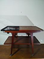 Vintage Mid Century Modern serveerwagentje/barcart jaren ’60, Ophalen of Verzenden, Gebruikt