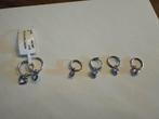 3 paar zilveren lucardi oorbellen, Sieraden, Tassen en Uiterlijk, Ophalen of Verzenden, Zo goed als nieuw, Zilver