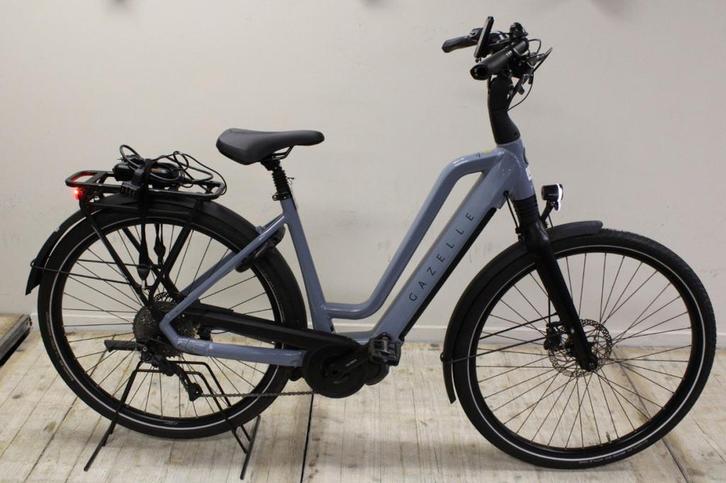 Gazelle chamonix HMS Lage instap blauw, Fietsen en Brommers, Elektrische fietsen, Gebruikt, Gazelle