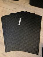 Placemat 6x zwart, Ophalen of Verzenden, Zo goed als nieuw
