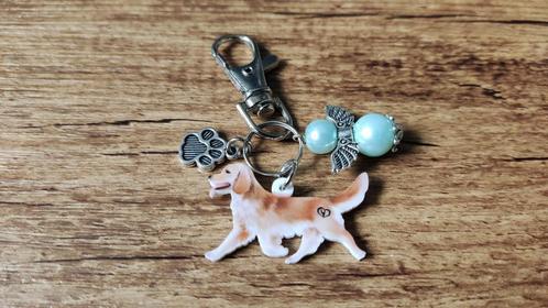 Sleutelhanger Golden retriever met beschermengeltje, Hobby en Vrije tijd, Overige Hobby en Vrije tijd, Nieuw, Verzenden