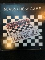 Glazen schaak spel, Hobby en Vrije tijd, Gezelschapsspellen | Bordspellen, Ophalen of Verzenden, Nieuw