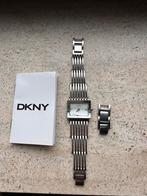 DKNY HORLOGE stainless steel zilver, parelmoer wijzerplaat!, Sieraden, Tassen en Uiterlijk, Horloges | Dames, Staal, Gebruikt