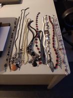 15 kettingen diverse uitvoeringen niet/nauwelijks gebruikt, Ophalen of Verzenden, Zo goed als nieuw, Overige kleuren, Overige materialen