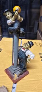 Laurel en hardy beeld met temperatuur meter, Ophalen of Verzenden