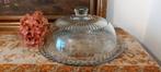 Prachtige! Grote Oude Fransen glazen gebak stolp met schaal, Huis en Inrichting, Woonaccessoires | Stolpen, Ophalen of Verzenden
