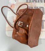 Vintage Abro italy designer bruin bruine lederen damestas, Sieraden, Tassen en Uiterlijk, Tassen | Damestassen, Bruin, Ophalen of Verzenden