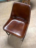 22 Kare Design leren stoelen - gebruikt, Huis en Inrichting, Ophalen, Gebruikt, Bruin, Leer