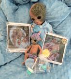 reborn alien jongen sillicoon + mini alien, Verzamelen, Poppen, Ophalen of Verzenden, Zo goed als nieuw, Pop