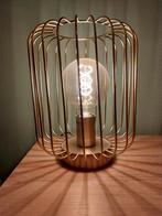 Goudkleurige tafellamp H25cm, Ø20cm, Gebruikt, Ophalen of Verzenden, Metaal, Modern