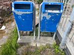 Prullenbak op betonvoet, Ophalen, Gebruikt, 10 tot 20 liter, Metaal