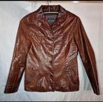 Dames echt leren jas aviatrix leather biker vintage maat M, Maat 38/40 (M), Bruin, Ophalen of Verzenden, Vintage