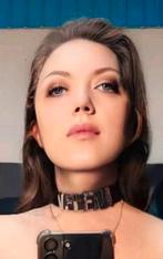 Hals Choker en riem met eigen gekozen letters, Verzenden, Nieuw, Verstelbaar