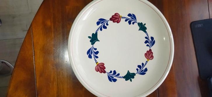 Boerenbont Bord van Boch, Huis en Inrichting, Keuken | Servies, Zo goed als nieuw, Bord(en), Boerenbont, Aardewerk, Ophalen of Verzenden