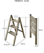 Handige, verplaatsbare klimladder voor binnen, verbreed en, Ophalen, Kringloopafrika@outlook.com, Kringloopwinkel, Minder dan 2 meter