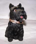 Prachtig beeld Schotse terrier. H. 11cm. Helemaal gaaf., Ophalen of Verzenden, Zo goed als nieuw, Dier