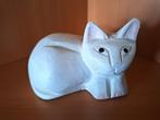 Handgemaakt beeldje houten kat / poesje, Ophalen of Verzenden, Zo goed als nieuw, Dier