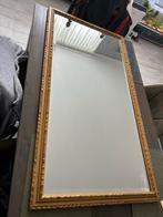 Gouden Spiegel Rechthoekig (128 x 68), Huis en Inrichting, Ophalen, Gebruikt, 100 tot 150 cm, Rechthoekig
