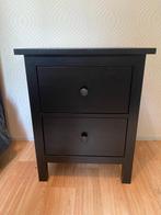 Nachtkastje IKEA HEMNES (zwartbruin), Ophalen, Zo goed als nieuw, Hout, 55 tot 70 cm