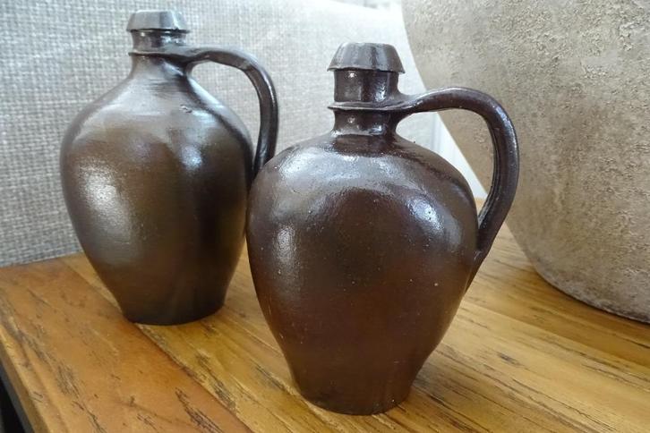 2 mooie oude  Franse gres kruiken, Antiek en Kunst, Antiek | Keramiek en Aardewerk, Ophalen of Verzenden