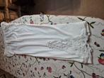 Legging 3/4 z.g.a.n. wit met kant, M, Ophalen of Verzenden, Zo goed als nieuw, Wit, Legging
