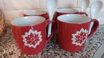 4 koffie/thee /chocolademelk bekers van porcelein LBVYR, Huis en Inrichting, Keuken | Tupperware, Ophalen of Verzenden, Zo goed als nieuw