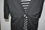 W51W Gollehaug Dubbellook maat 46 zwart wit, Kleding | Dames, Ophalen of Verzenden, Zo goed als nieuw, Zwart, Shirt of Top