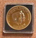 Penning - Willem Alexander en Maxima Huwelijk  2-2-2002., Postzegels en Munten, Penningen en Medailles, Ophalen of Verzenden, Overige materialen
