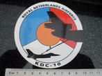 sticker royal netherlands airforce KDC-10 logo embleem, Verzamelen, Verzenden, Zo goed als nieuw, Bedrijf of Vereniging