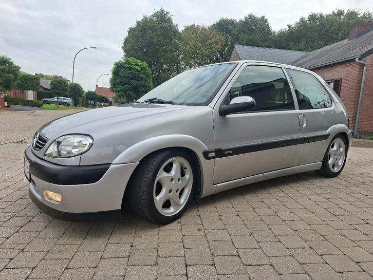 Citroen Saxo 16i-16v VTS met origineel schuifdak., Auto's, Citroën, Particulier, Saxo, Benzine, Hatchback, Handgeschakeld, Zilver of Grijs