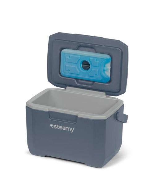 ZGAN! Steamy cool koelbox 6 liter blauw €16,99, Caravans en Kamperen, Koelboxen, Zo goed als nieuw, Koelbox, Koelelement, Ophalen of Verzenden
