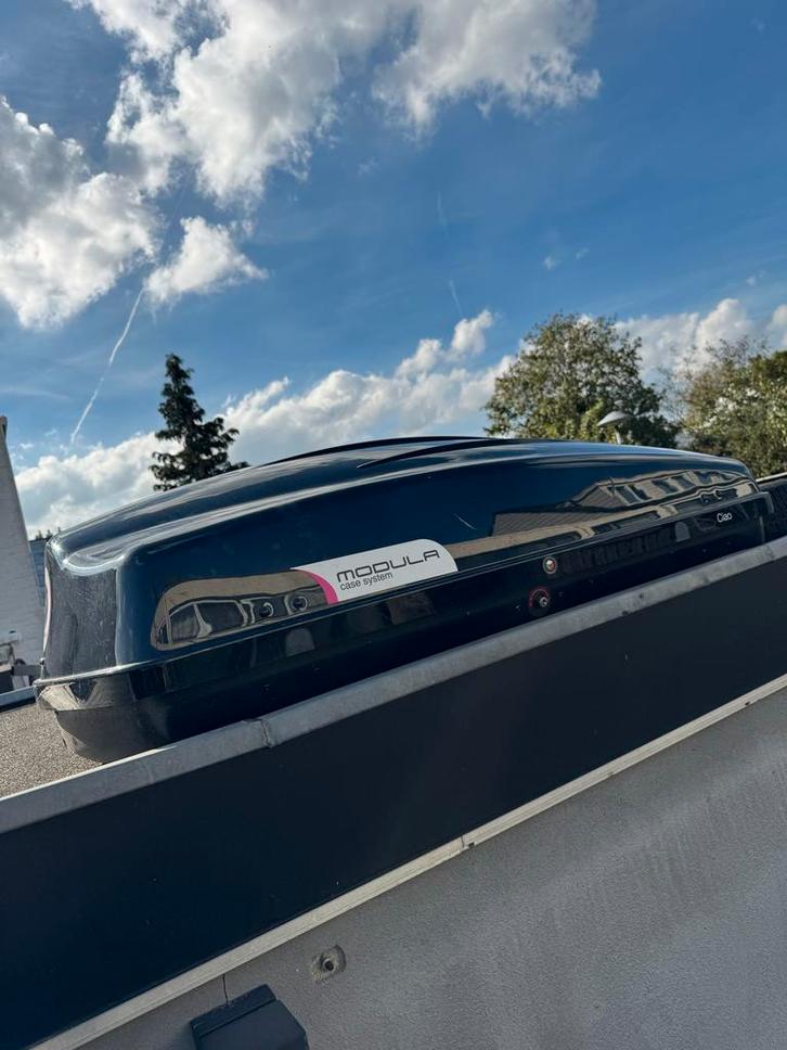 Dakkoffer en dakdragers - Complete set, Auto diversen, Dakkoffers, Gebruikt, Ophalen