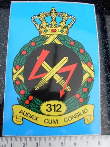 sticker squadron 312 audax cum consilio logo embleem leger beschikbaar voor biedingen