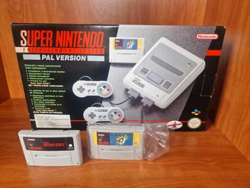 Super Nintendo Entertainment System + 2 games, bijna nieuw beschikbaar voor biedingen