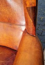 Chesterfield DNG oor fauteuil schapenleer + GRATIS BEZORGING, Huis en Inrichting, Fauteuils, Ophalen of Verzenden, Gebruikt, Leer