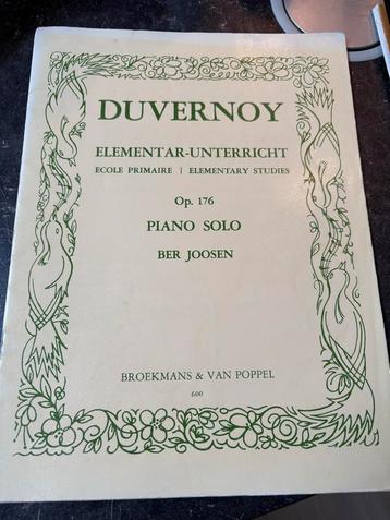 Duvernoy Piano Solo Op. 176 beschikbaar voor biedingen