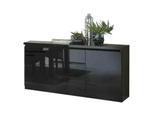 Ladekasten Hoogglans zwart wit marmer-SALE-, 150 tot 200 cm, Nieuw, Ophalen of Verzenden, Minder dan 100 cm