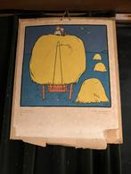 Oude school prenten, Ophalen of Verzenden, Voor 1940, Gebruikt