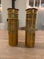 Koperen hulzen 1914 & 1918 - WOI souvenir, Ophalen of Verzenden